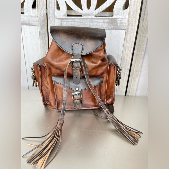 freebird Handbags - New! Freebird Brett Cognac Handcrafted Mini Backpack Full Grain Leather Western